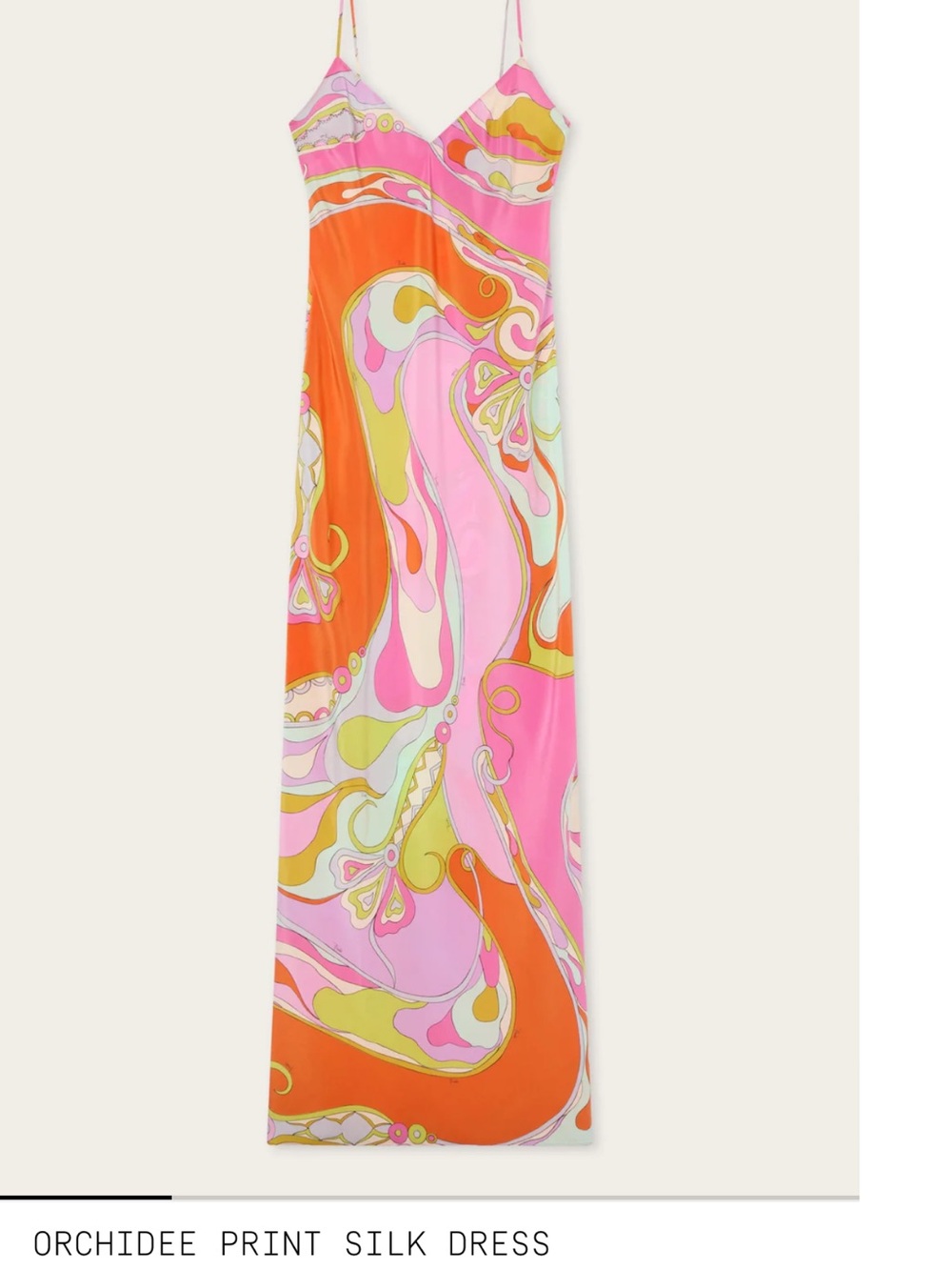 Emilio Pucci Orchidée Silk Maxi Dress in Pink, Orange & Lime - Picture 1 of 1